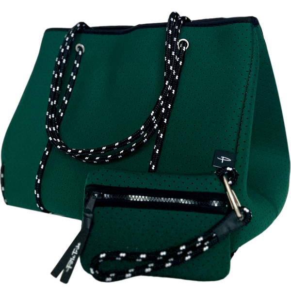Neoprene Tote Bag in Forest Green - Pole Tribe