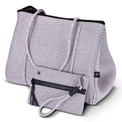 Grey Neoprene Tote – Thomas and Lee Company