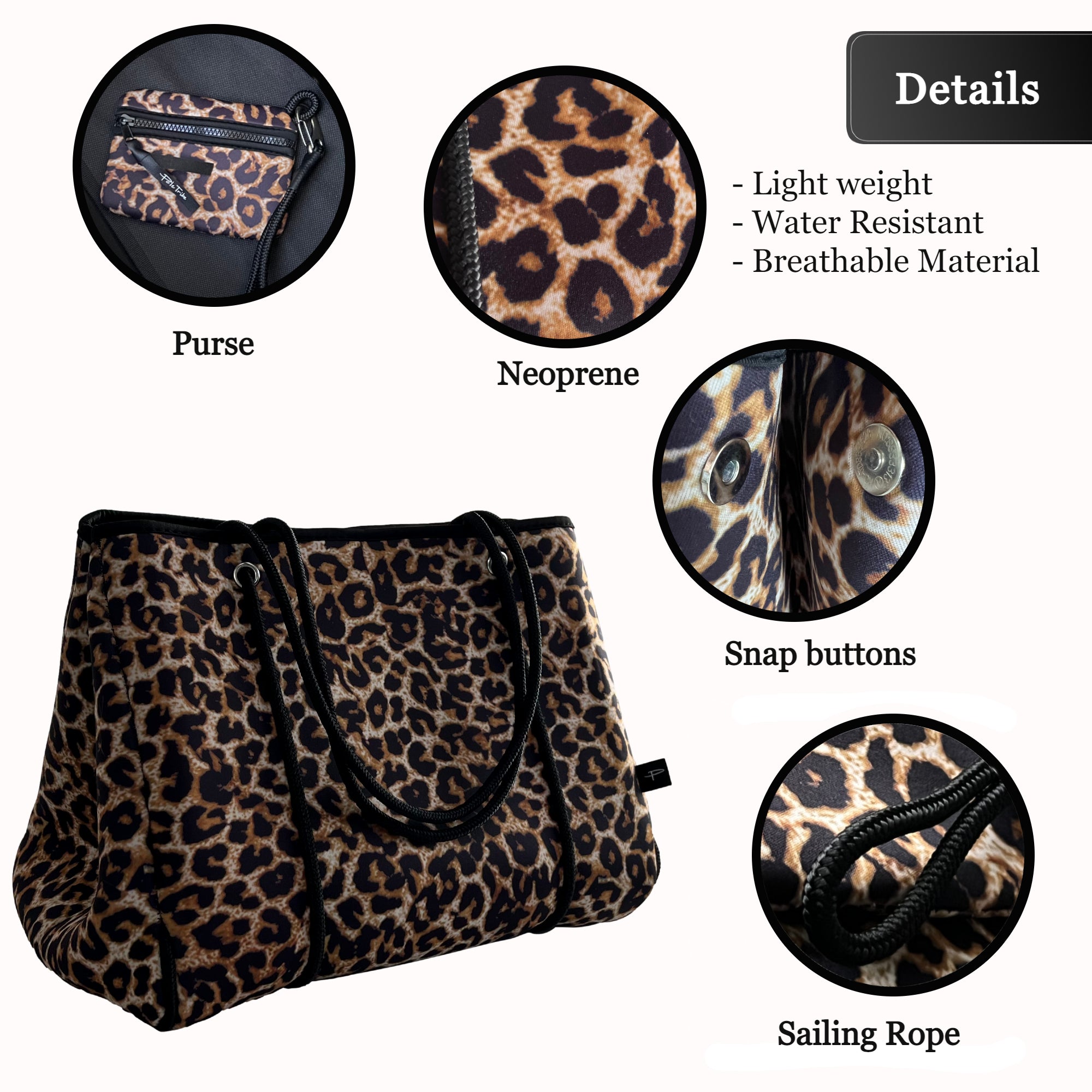 Coach Poppy Ocelot Black Purple Leopard Print Bag Authentic | eBay